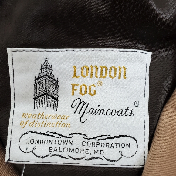 London Fog removable liner trench coat size 42 regular - Picture 13 of 14